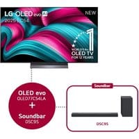 Koop direct bij LG - 77 inch LG OLED evo AI C5 4K Smart TV & DSC9S 3.1.3 kanaal - OLED77C54LA.DSC9S